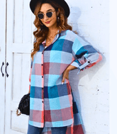 Chemise Xadrez Manga Longa Plus | Sila